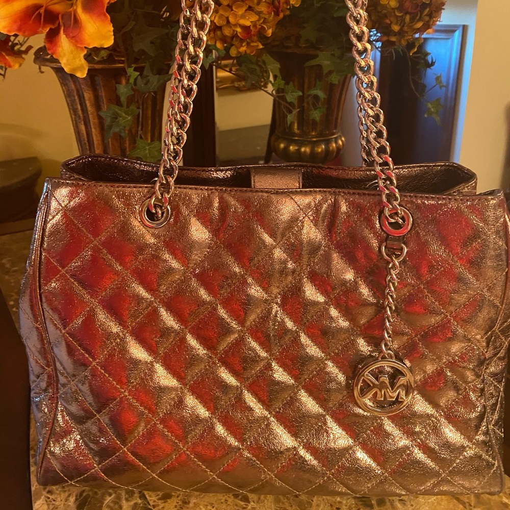 Pre-owned Michael Kors Handbag Gunmetal/Pewter